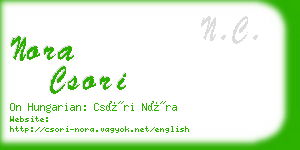 nora csori business card
